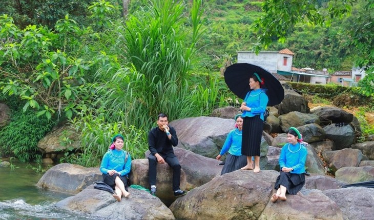 Soong Co singing, a national intangible cultural heritage of the San Chi in Quang Ninh